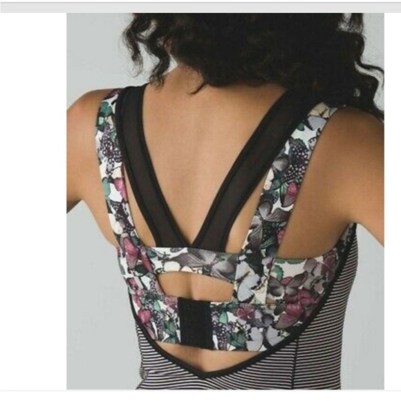 Lululemon Super Sport Tank Floral w/ Bra 4 - Picture 4 of 10